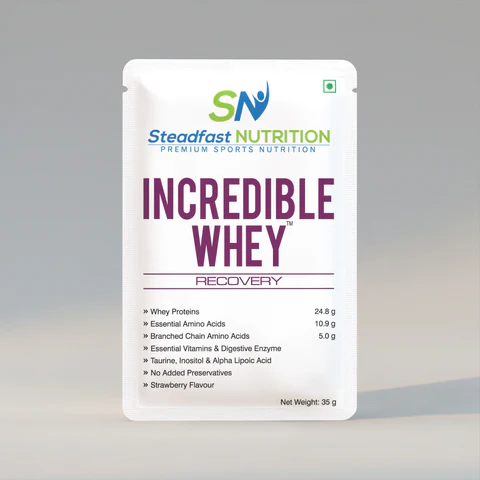 Steadfast Nutrition Incredible Whey – Chocolate Flavour | Fast Absorption Protein Sachets (6, 15, 30 Packs)