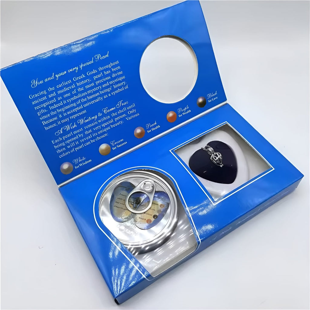 Freshwater Shell Canned Oyster Ocean Love Real Pearl Necklace Set