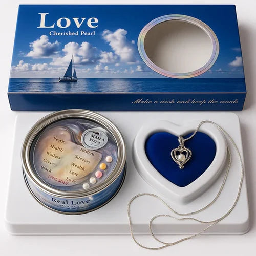 Freshwater Shell Canned Oyster Ocean Love Real Pearl Necklace Set Plus Earrings & Ring